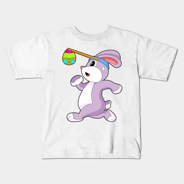 Rabbit Easter Easter egg Running Kids T-Shirt by Markus Schnabel